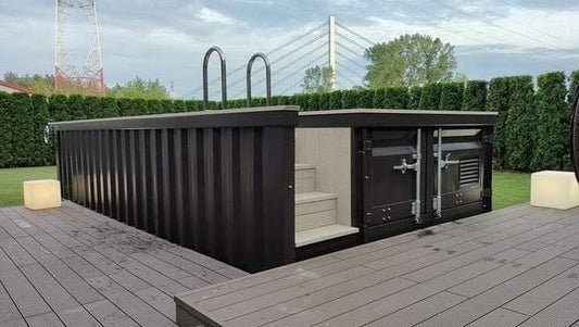 Piscine conteneur de 6 m (20 pi) – Modèle prêt à l'emploi