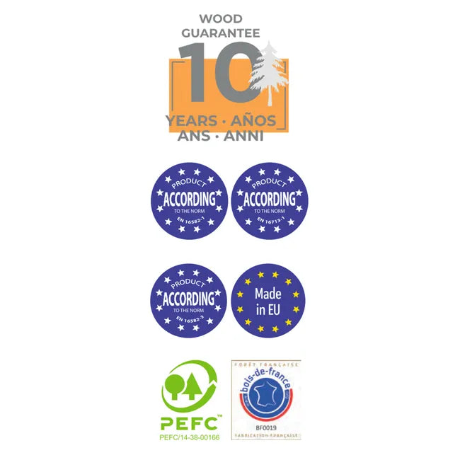 Piscine hors-sol rigide GRE Violette 2 marron, 1,20 m de haut x 1,50 m de diamètre.