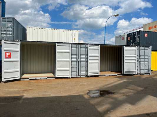 Conteneur maritime High Cube de 40 pieds avec 4 portes latérales – Occasion