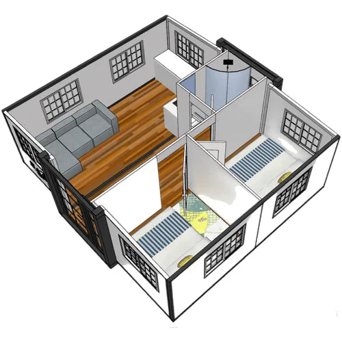 Mobil-home de luxe, type mini-maison – 35 m²