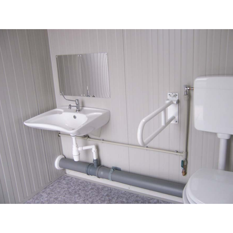 Module sanitaire PMR avec toilettes et douche