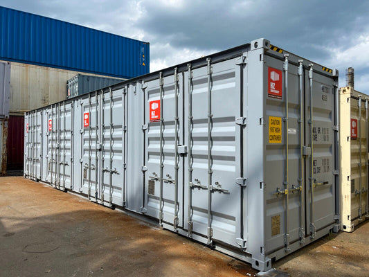 Conteneur maritime High Cube de 40 pieds avec 4 portes latérales – Occasion