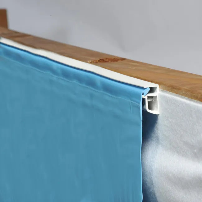 Piscine hors-sol rigide GRE Violette 2 marron, 1,20 m de haut x 1,50 m de diamètre.