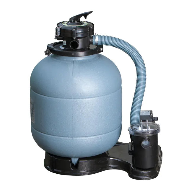 Piscine hors-sol rigide GRE Violette 2 marron, 1,20 m de haut x 1,50 m de diamètre.