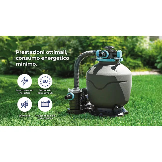 Piscine hors-sol rigide GRE Violette 2 marron, 1,20 m de haut x 1,50 m de diamètre.