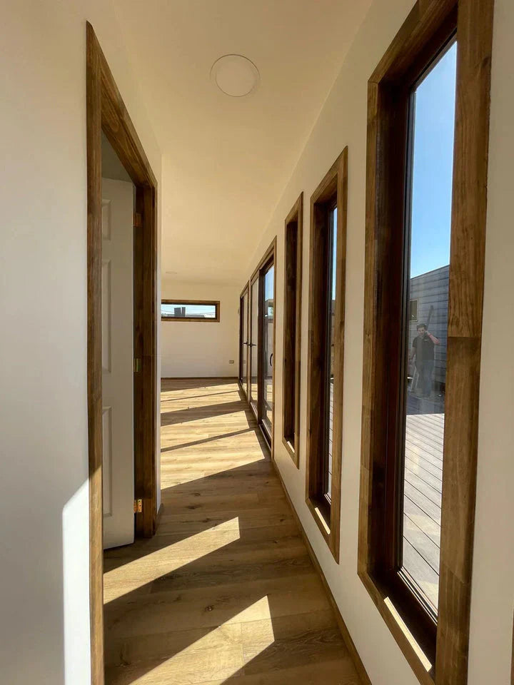 Maison modulaire Leyton – 30 m² (10 × 3 m, 2 chambres)